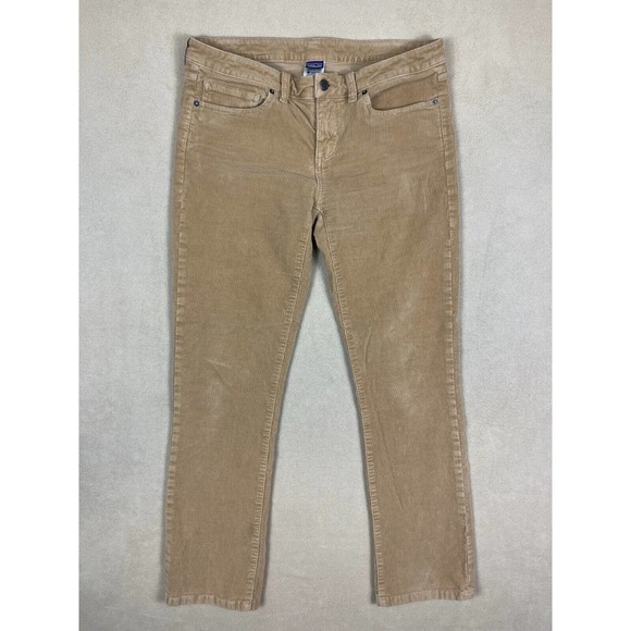Patagonia Corduroy Womens 30 Pants‎ Straight Leg Regular Fit Brown Stretch - Picture 1 of 12
